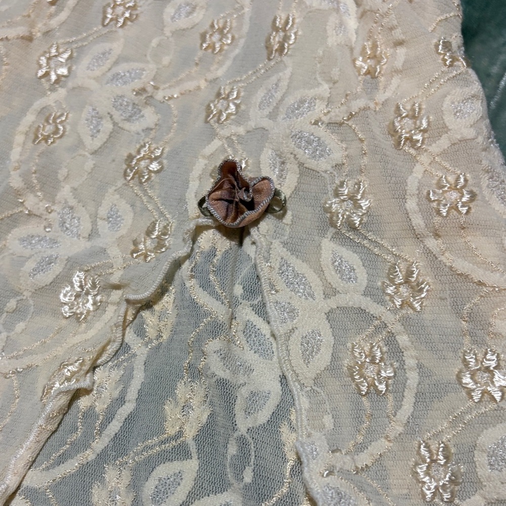 Vintage ivory lace nightgown by Claire Pettibone • Size XS • Pre-owned - Picture 6 of 8